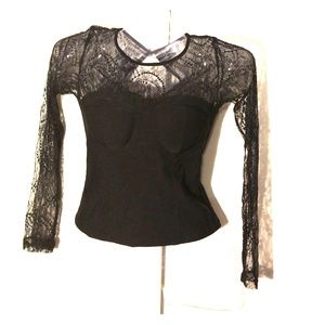 Black Corset Type Top